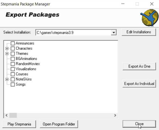 StepMania Package Manager.