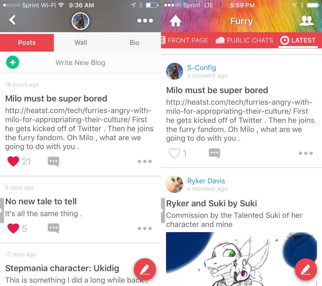 Furry Amino - The Blog Machine.