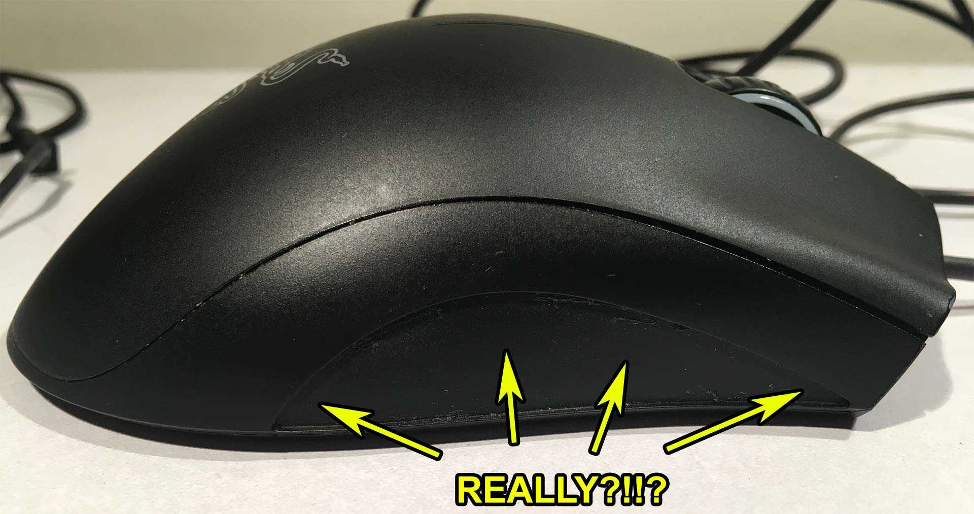 Side Grips gone on Razer Mouse.