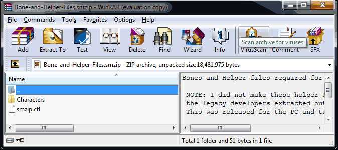 Manual Installation of Bone and Helper files for StepMania - WinRAR.