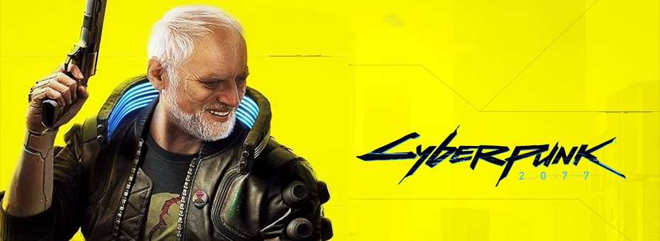 Harold Hiding the Cyberpunk 2077 pain.