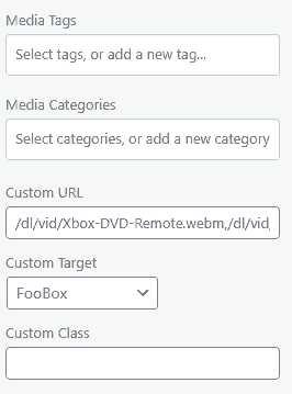 FooGallery Comma dilimited video selection.